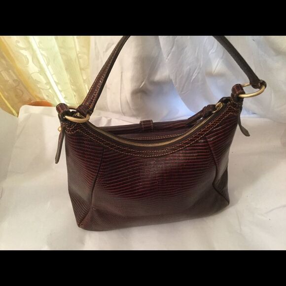 Dooney & Bourke Snake Embossed Print Red - Picture 3 of 11